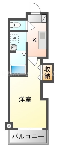 守口市西郷通のマンションの間取り