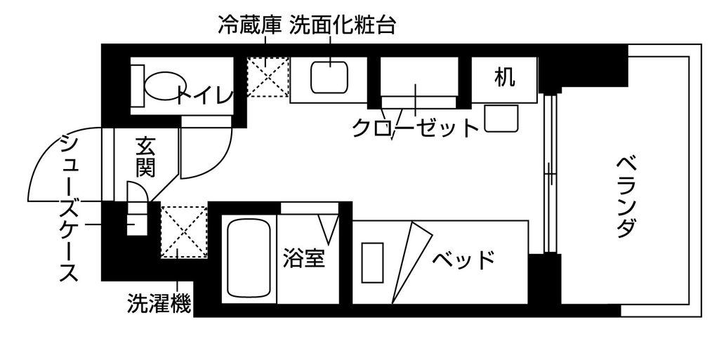 バウスクロス秋葉原の間取り