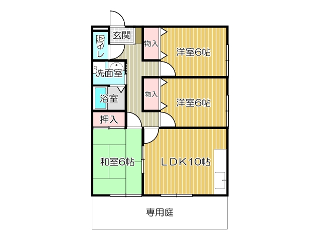 アスティオス・洞南B棟の間取り