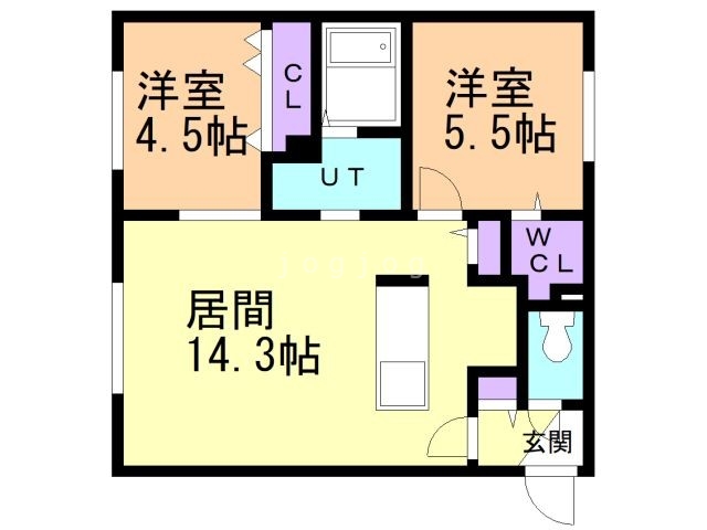 札幌市白石区東札幌一条のマンションの間取り