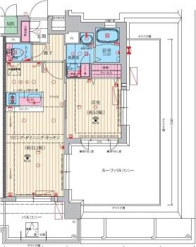 豊中市螢池西町のマンションの間取り