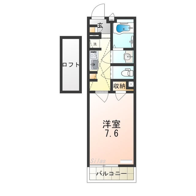 摂津市千里丘のマンションの間取り