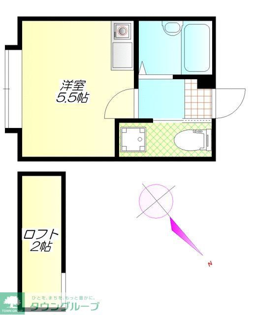 カースク大岡山の間取り