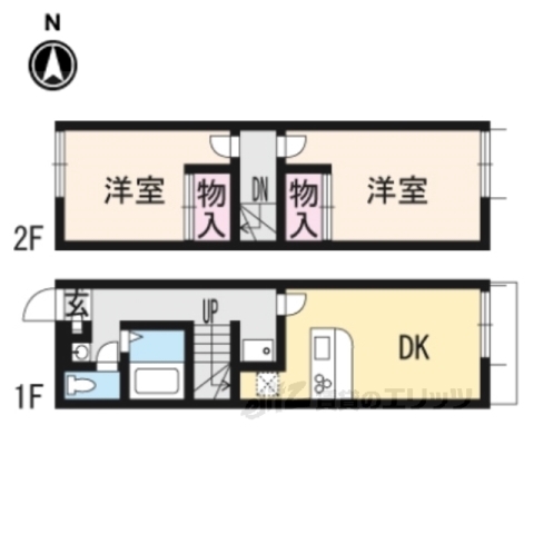 【レオパレスかしの木の間取り】