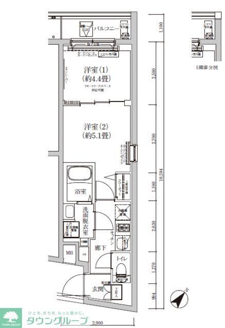 葛飾区東立石のマンションの間取り