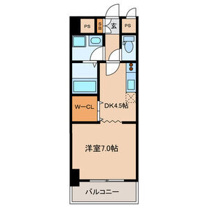 北九州市小倉北区黄金のマンションの間取り