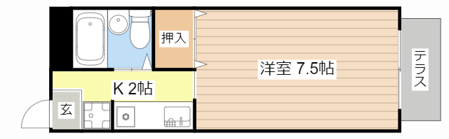 ハイツ小堀の間取り