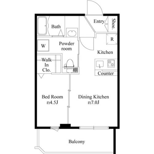 CRESCENT COURT(クレセント　コート)の間取り