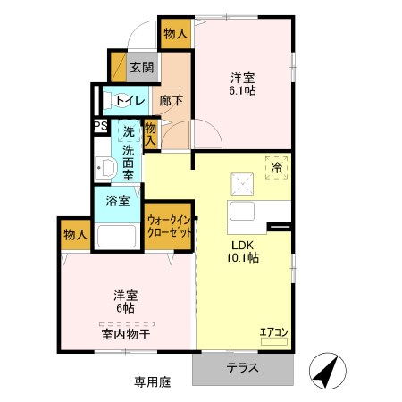 プルーリオンの間取り