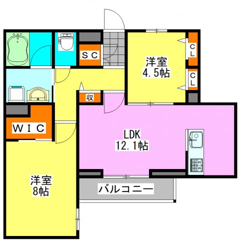 ソレアドの間取り