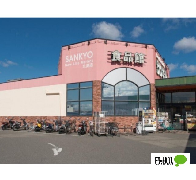 スーパー　サンキョー北島店（スーパー）まで879m