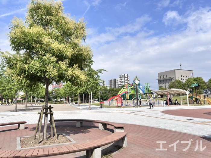 公園　加治屋まちの杜公園（公園）まで550m