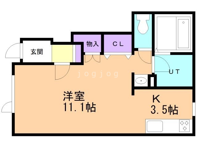 上川郡東川町北町のアパートの間取り