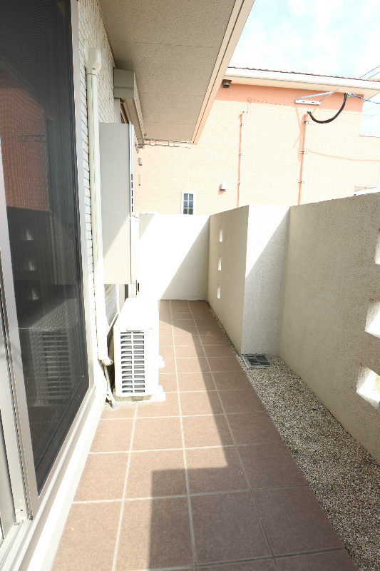 バルコニー　日当たり良好のバルコニー。