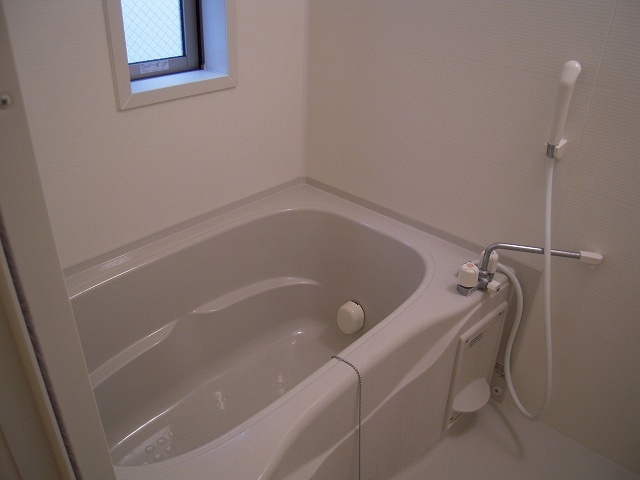 バス・シャワールーム　反転した間取りの室内写真です