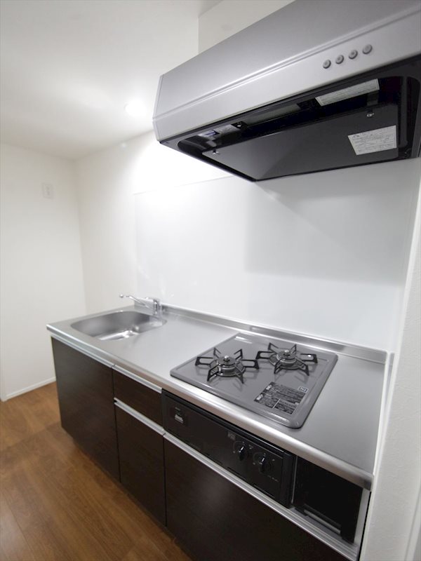 キッチン　システムキッチン（ガス2口コンロ付）