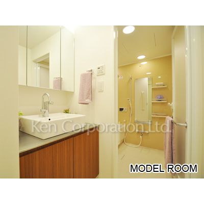 洗面設備　同タイプ5階のお部屋を撮影。仕様が異なることがあります。