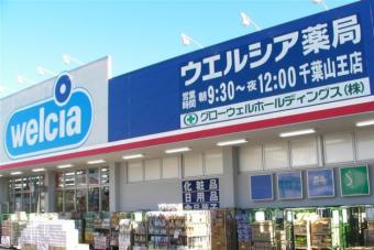 ドラックストア　ウエルシア 千葉山王店（ドラッグストア）まで498m