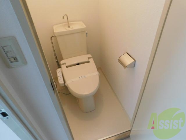 トイレ　水洗式のトイレですよ。