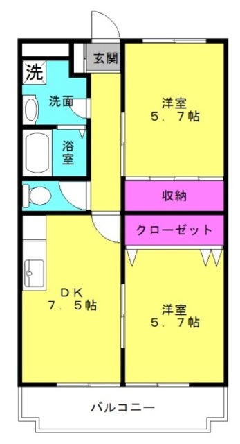 ドミール加佐の間取り写真
