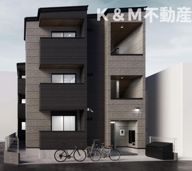 建物外観　こちら、外観パースです