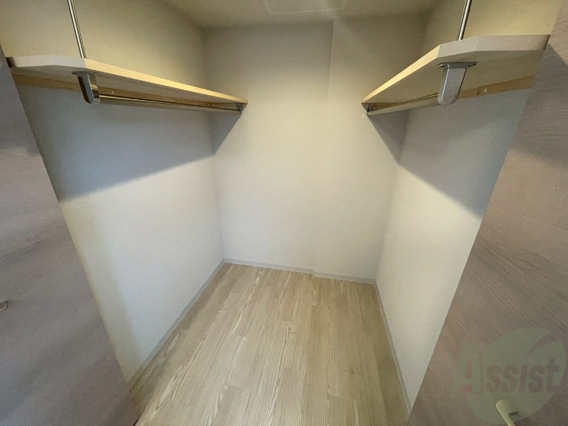 収納　洋室にはクローゼットがあるのですっきり片付きそうです。