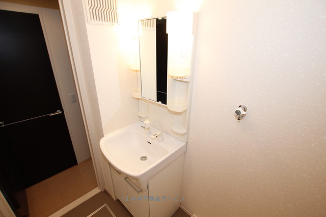 洗面設備　明るい洗面所です サン=ミシェル205号室　2020/12/