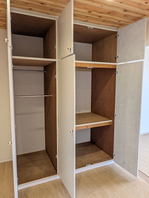 収納　備え付けの収納です☆