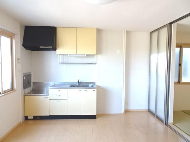 キッチン　キッチンガスコンロ設置可