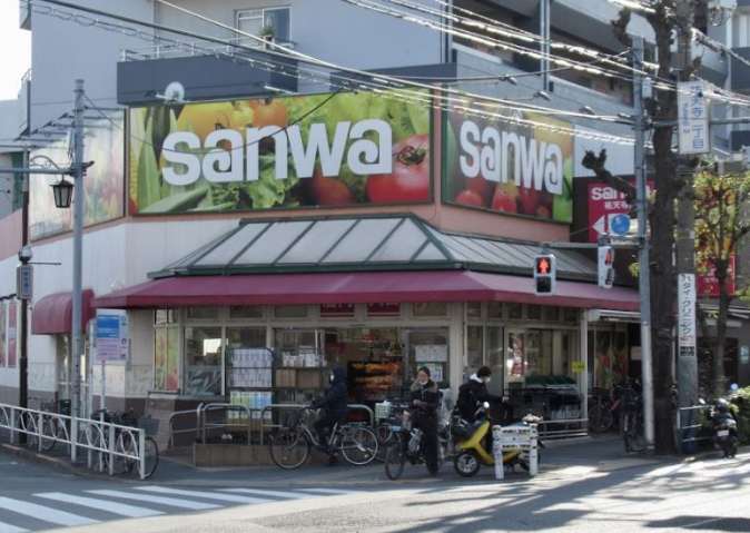 スーパー　スーパー三和祐天寺店（スーパー）まで342m