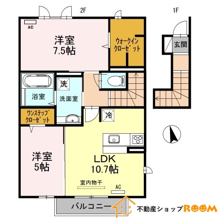 クローバーハイツ伸館A棟_間取り_0