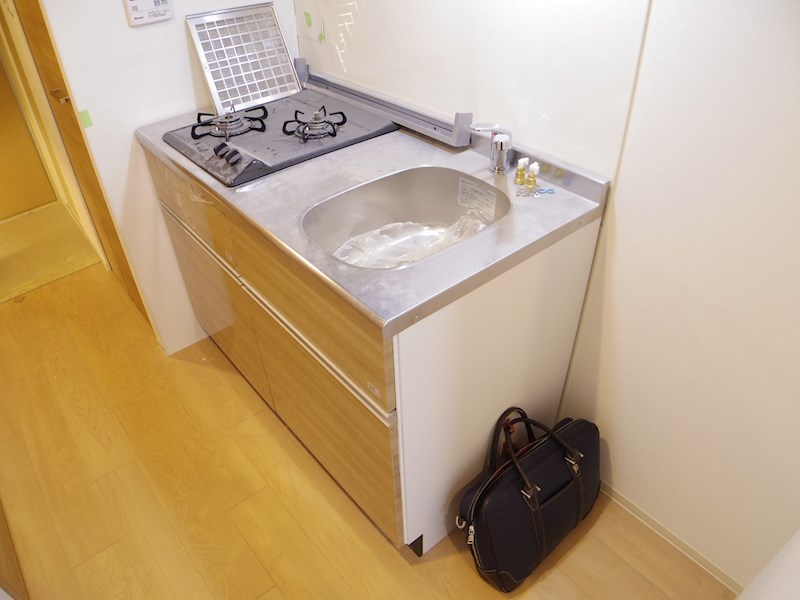 キッチン　建築中の為、モデルルームになります。