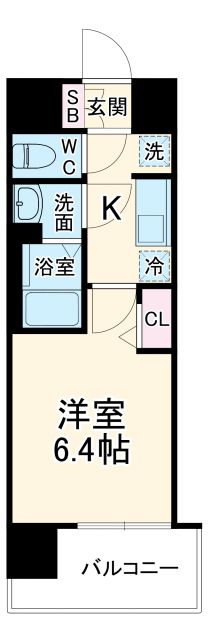 プレサンス梅田ヴェルテの間取り写真