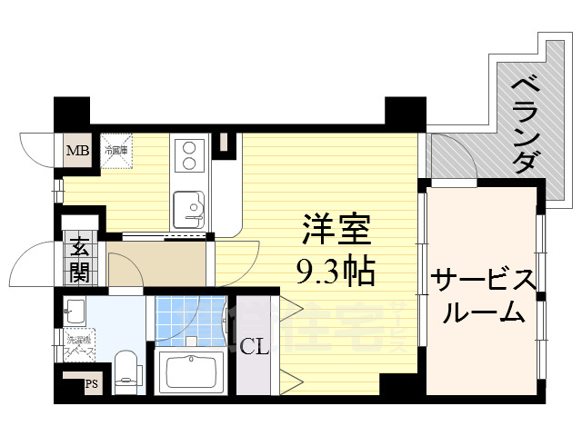 ＪＲ関西本線 東部市場前駅 徒歩2分 7階建 築13年の間取り写真