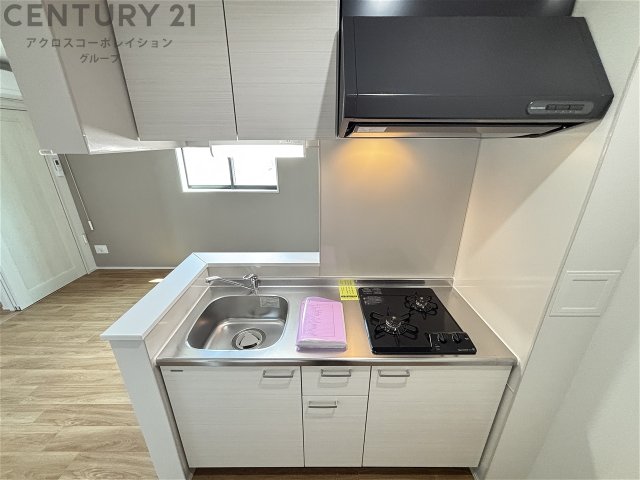 キッチン　コンパクトなキッチンなので、掃除が簡単です！