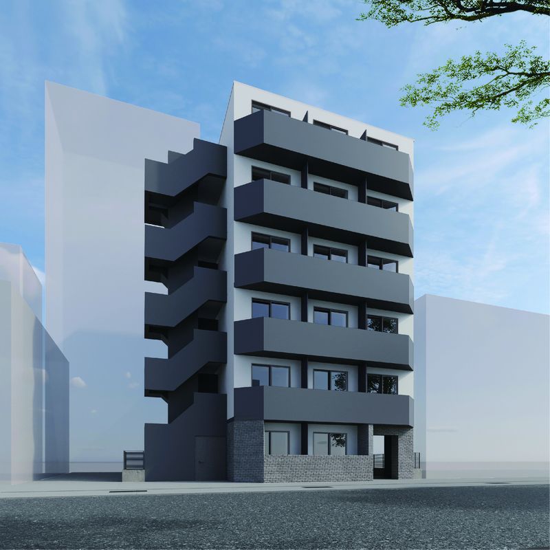 建物外観　こちら、外観パースです