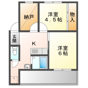 ドミールサニー緑町の間取り写真