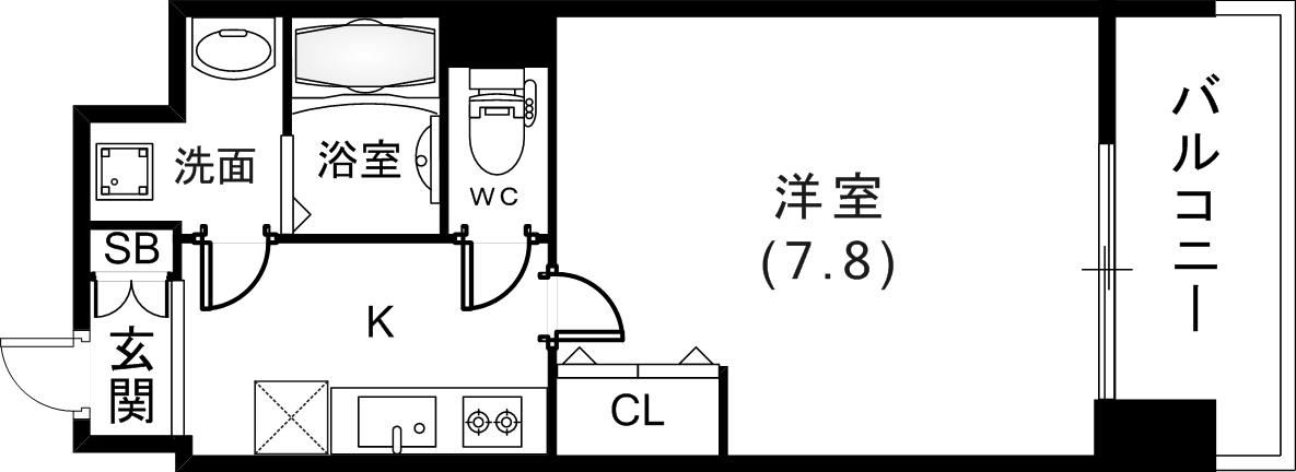 LIVIAZ KOBE CRESTの間取り写真