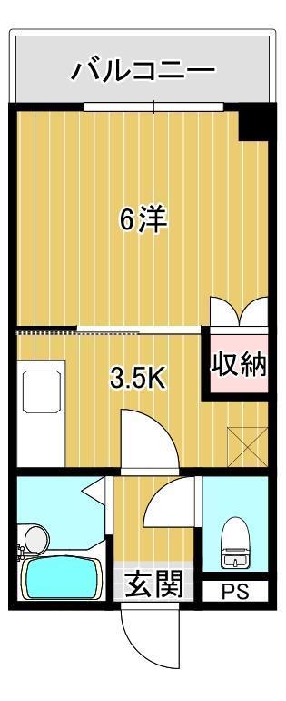 ウェルス下関の間取り写真