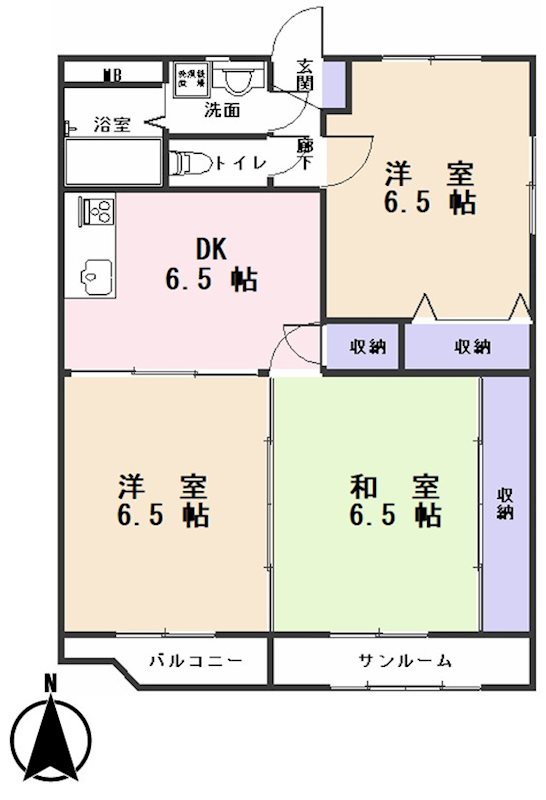 カーサ パルコの間取り写真