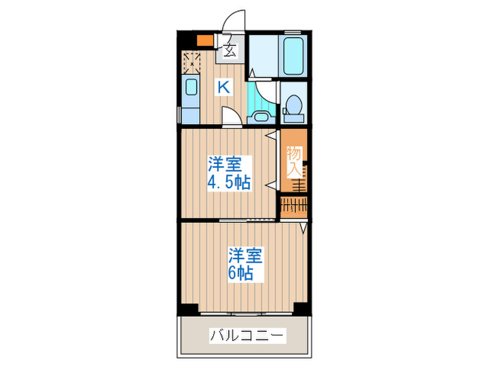 コ-ポ若松の間取り写真
