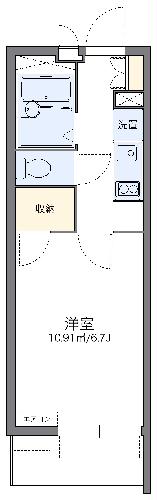 レオパレスオネストの間取り写真