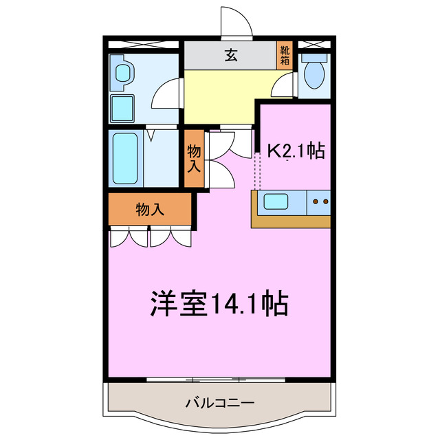 Fロッシュの間取り写真