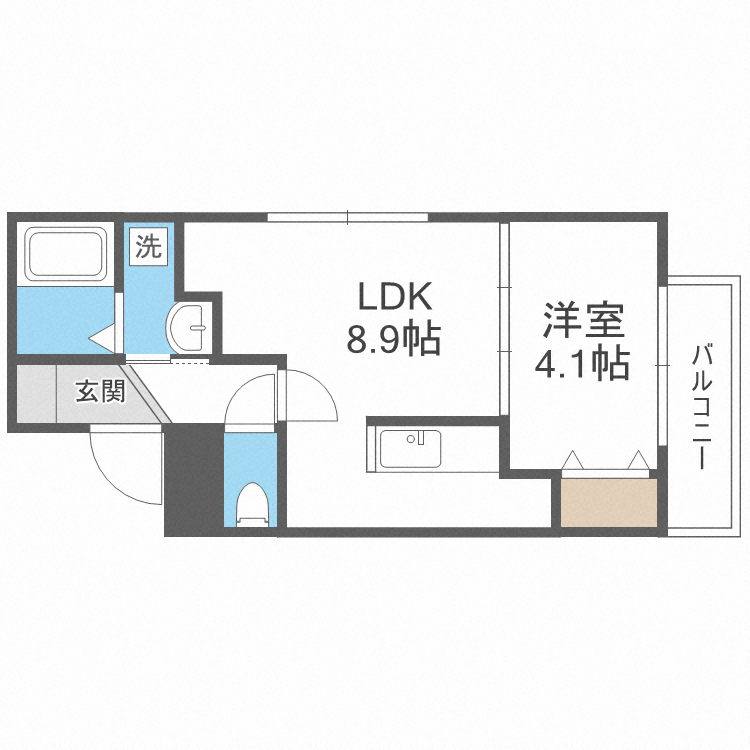Harness南7条の間取り写真
