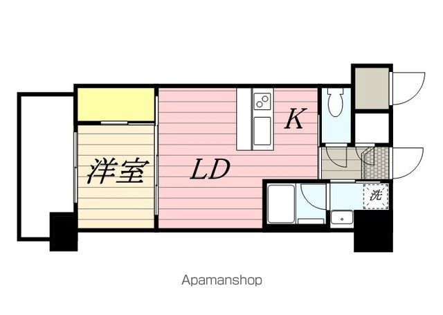 地下鉄箱崎線 千代県庁口駅 徒歩5分 14階建 築10年の間取り写真