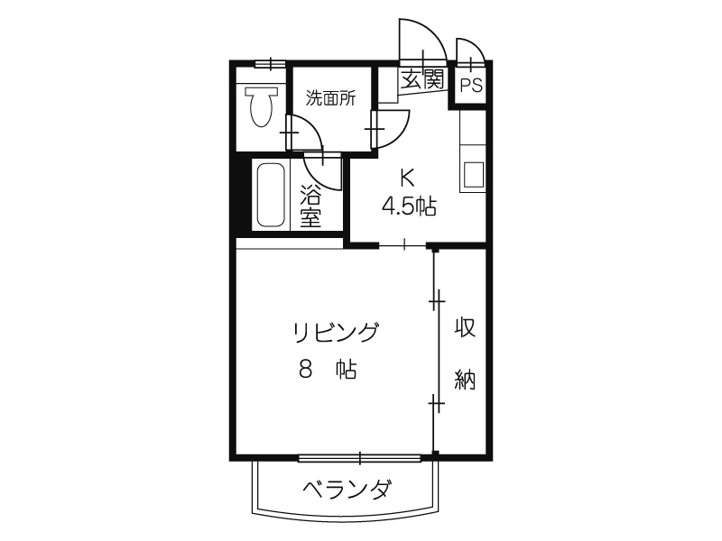 コーポＹＡＭＡの間取り