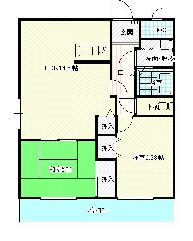 BELLO TAKADA　3階の間取り