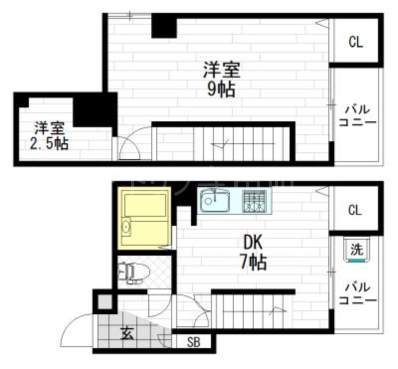 エルベ舎利寺の間取り