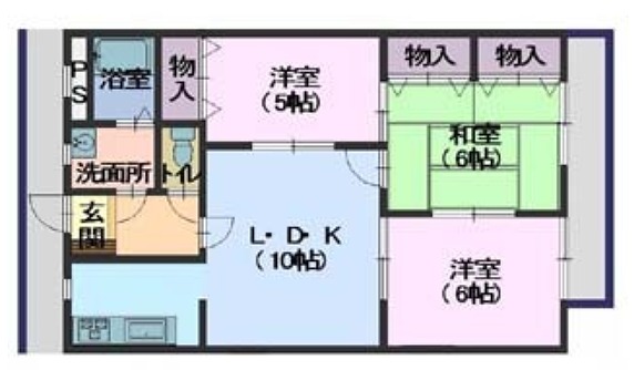 廿日市市宮内のマンションの間取り