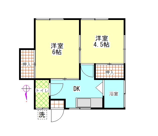 山口荘の間取り